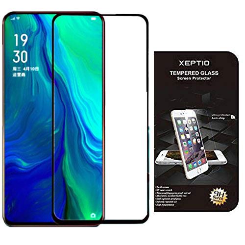 Oppo Reno : Protection d'écran en Verre trempé Full Cover Noir - Tempered Glass Screen Protector/Films vitre Protecteur Smartphone Oppo Reno - Accessoires
