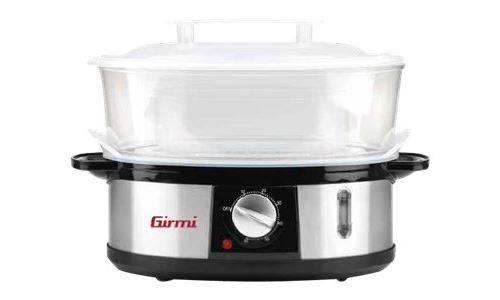 Girmi VP26 - Cuiseur vapeur - 12 litres - 750 Watt - inox/noir