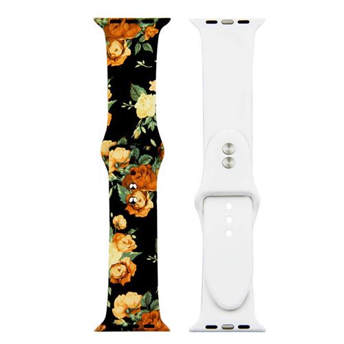 Bracelet de montre en silicone coloré pour Apple Watch Series 6/ SE/ 5/ 4 40mm - Multicolore#11(Taille S/M)