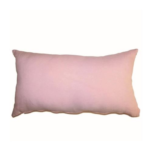 O'CBO Coussin déhoussable - 100% lin - 30 x 50 cm - Rose perle