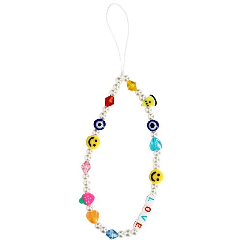 Bijou de Téléphone 25 cm Lettre Love et Emojis Pratique Avizar Multicolore