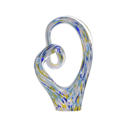 Non Communiqué Multicolore Sculpture Caleo En Verre 25 Cm - Table Passion - Verre