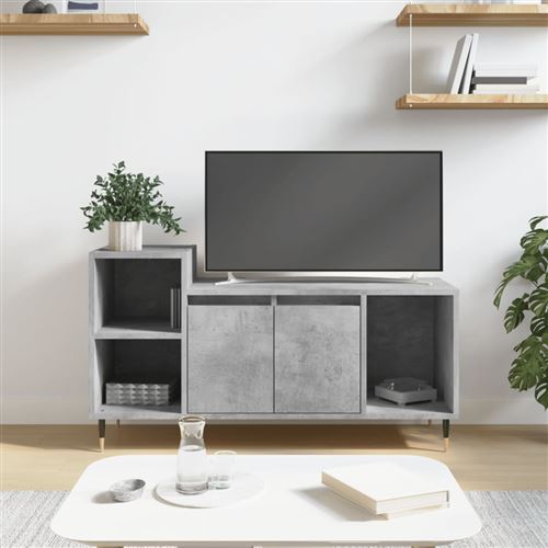 Vidaxl Gris Meuble Tv Béton - Image 3