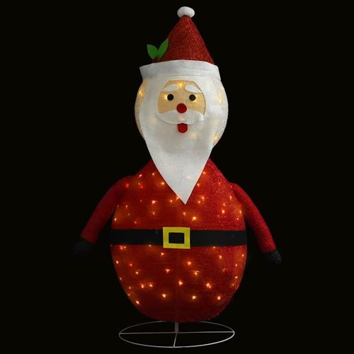 vidaXL Figurine de Père Noël à LED Tissu 60 cm