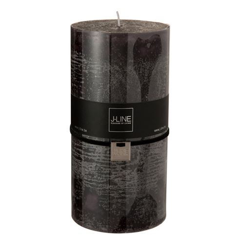 Non Communiqué Noir/Marron Bougie Cylindrique Déco "Junina" 20Cm