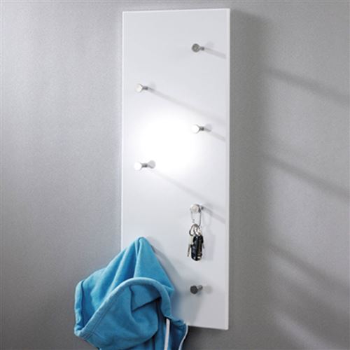 Haku M&ouml;bel 42390 Pat&egrave;re Tube d'Acier Blanc/Chrom&eacute;/Nickel&eacute;