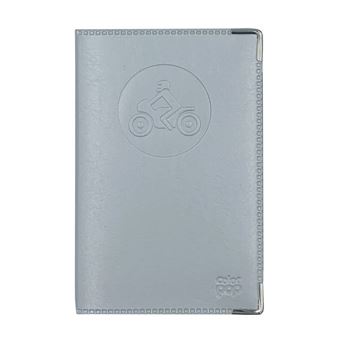 Charmoni Porte-Cartes 3 Volets - Permis, Carte Grise Et CB - Simili Cuir Violet Fleuri Pour Voiture
