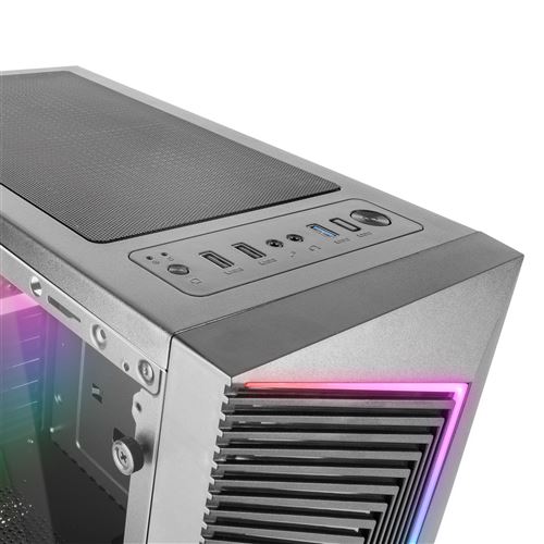 Boîtier PC Gaming ATX Mars Gaming MC-X7 Noir Front ARGB Ventilateur RGB  12cm - Boitier PC - Achat & prix