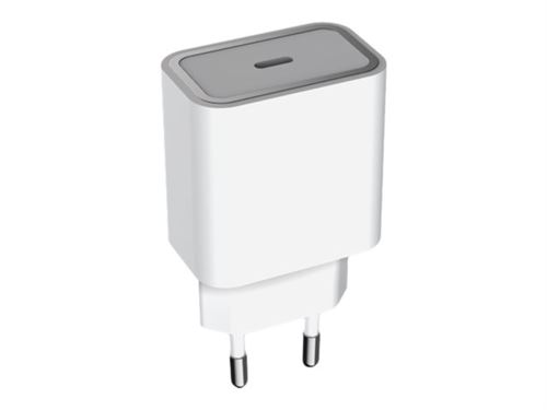 BigBen Connected Force Power - Adaptateur secteur - 20 Watt - PD (USB-C) - sur le câble : Lightning - blanc - pour Apple iPad/iPhone/iPod (Lightning)