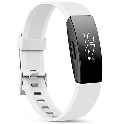 Bracelet silicone pour Fitbit Inspire Blanc iMoshion