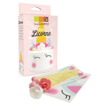 Kit déco azyme pour gâteau Licorne - 1