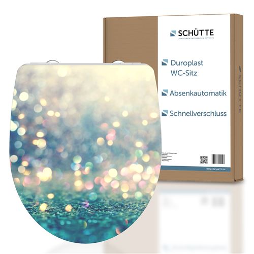 Schütte WC-Sitz "Magic Light" Duroplast, mit Absenkautomatik und Schnellverschluss, High Gloss