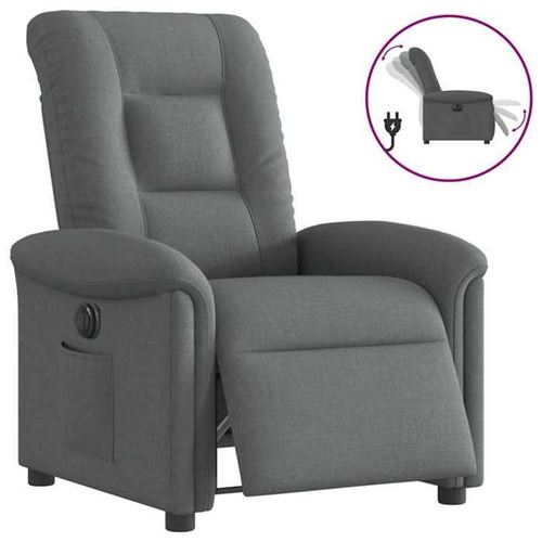 Non Communiqué Gris Vidaxl Fauteuil Électrique Réglable Tissu Foncé