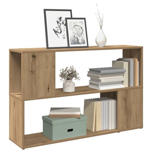 VIDAXL - Bibliothèque - Style Artisanal - Chêne - 100x24x63 cm - Image 2