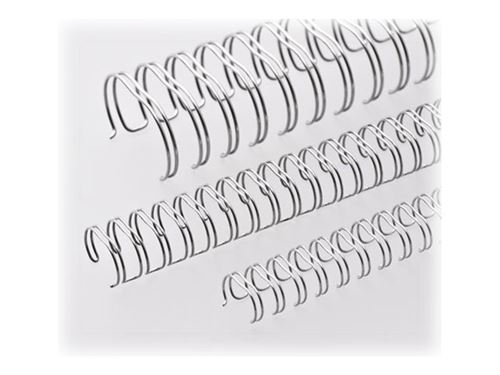Renz - 6.9 mm - 23 anneaux - A4 (210 x 297 mm) - argent brillant - 100 unités fil de ligature - pour Office line 2:1