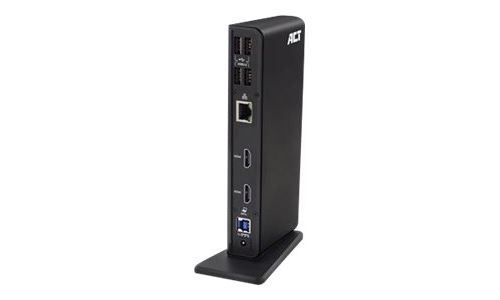ACT - Station d'accueil - USB 3.2 Gen1 - 2 x HDMI - GigE