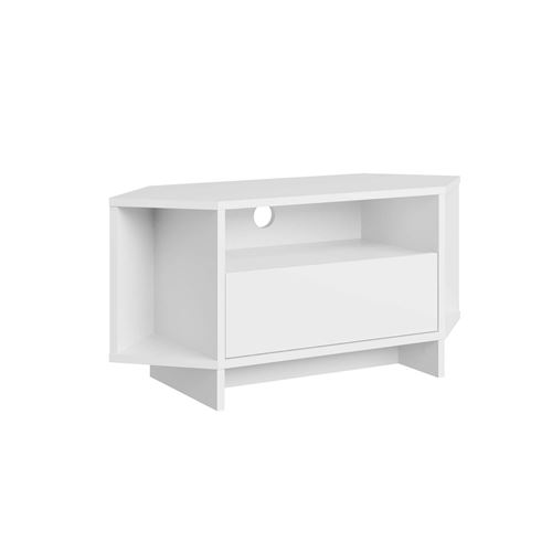 Meuble TV en bois ""Viva"" - 95 x 35 x 45 cm - Blanc