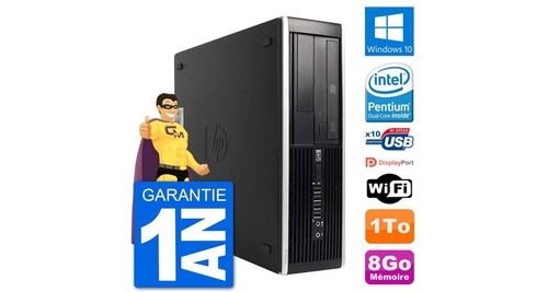 Pc hp 8300 elite sff intel g630 ram 8go disque dur 1to windows 10 wifi