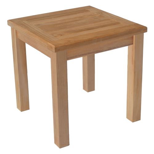 Table d'appoint carrée en teck 45cm JAVA