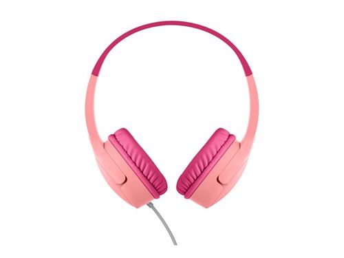 Casque Belkin SoundForm Mini filaire USB-C et jack 3,5 mm pour appels et musique, rose - Image 4