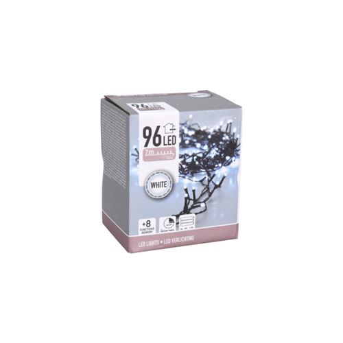 Guirlande scintillante EDM - esprit de Noël - lumière blanche froide - 7m - 96 ampoules LED - 72120