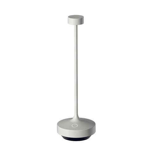 Lumisky - Lampe de table sans fil RUBY - Aluminium - Blanc - H25cm - Image 2