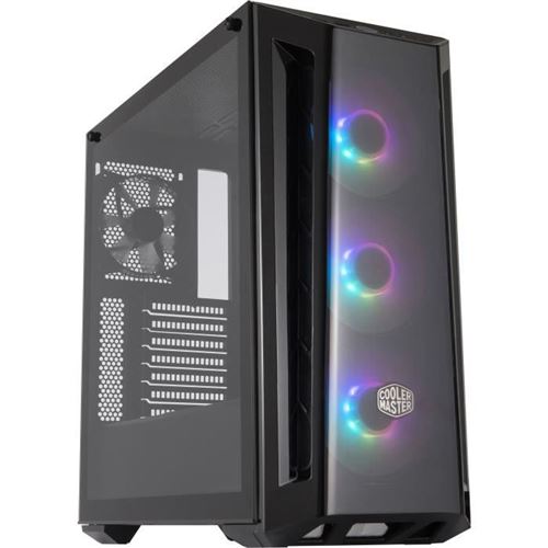 Cooler Master MasterBox MB520 ARGB - Tour - ATX étendu - panneau latéral fenêtré (verre trempé) - pas d'alimentation (ATX) - noir - USB/Audio