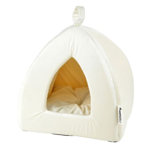 Comparer les prix de Tente Pour Chat Velours Crafty 38cm Écru