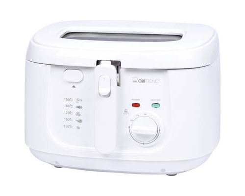 Clatronic FR 3771 Friteuse 1800 W blanc