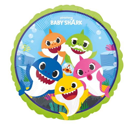 ballon aluminium baby shark 43cm multicolore - 4075801