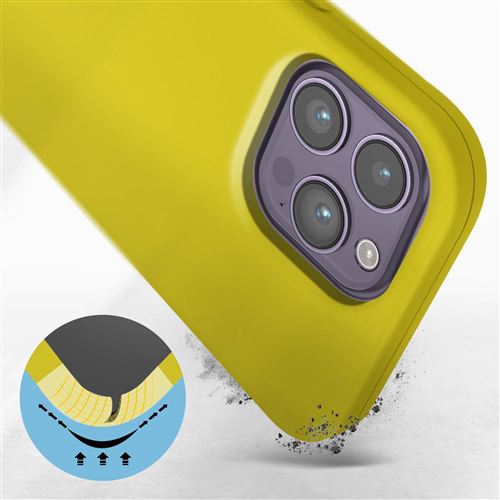 Avizar Coque pour iPhone 13 Pro Silicone Semi-Rigide avec Finition