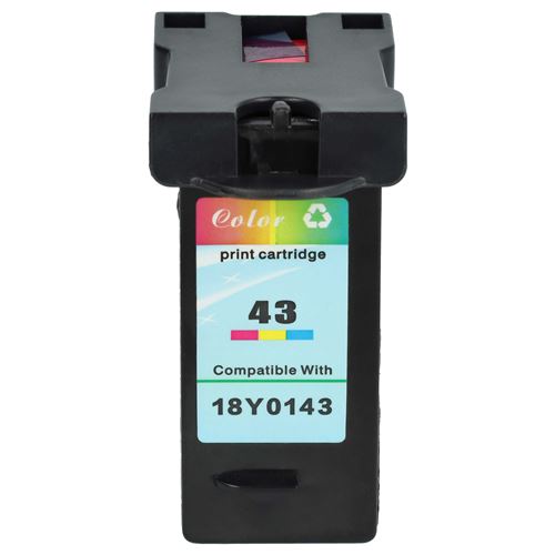 vhbw Cartouche d'encre Cyan/Magenta/Jaune compatible avec Lexmark X6570, X6575, X7550, X7675, X9350, X9575, Z1520 imprimante (rechargeable, 18 ml)