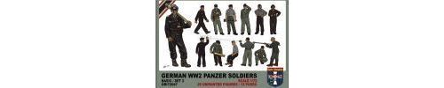 Wwii German Panzer Soldiers, Set 2 - 1:72e - Orion
