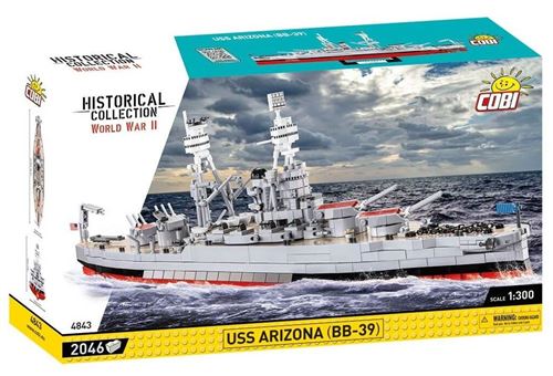 Cobi 4843 - Navire USS Arizona (BB-39) (Jeu de Construction)