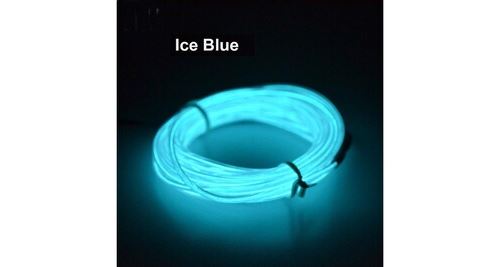 Led flexible lumière el fil chaîne bande corde glow decor lampe au néon usb controlle - multicolore