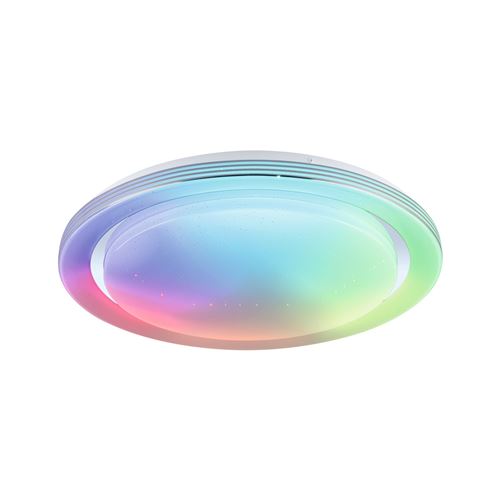 Plafonnier PAULMANN Rainbow Dynamic RGBW LED 485mm Blanc/Chr