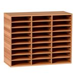 VEVOR Organisateur De Bureau 80x30,5x63cm 27 Compartiments Meuble à Courrier En MDF