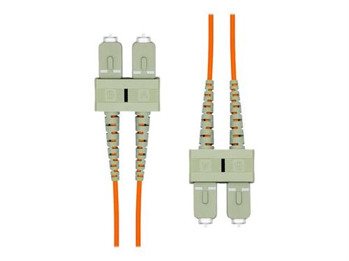 ProXtend - Cordon de raccordement - SC/UPC multimode (M) pour SC/UPC multimode (M) - 10 m - 2 mm - fibre optique - duplex - 125 microns - OM1 - sans halogène - orange