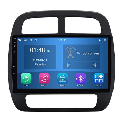 Autoradio RoverOne® Bluetooth CarPlay Android Auto Navigation 4Go RAM 64Go ROM pour Renault Kwid 2015-2019