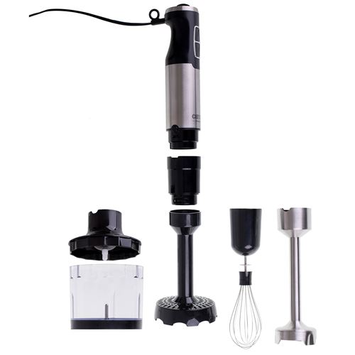 Set Mixeur Plongeant Hachoir Multi-usages Fouet 3 en 1 Acier Inoxydable Camry CR4623 1600