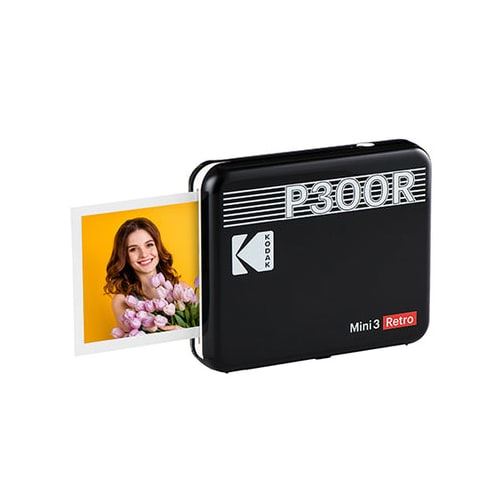 Imprimante Photo Kodak Mini 3 Retro P300R Bluetooth Sans Fil 1ppm Portable Noir