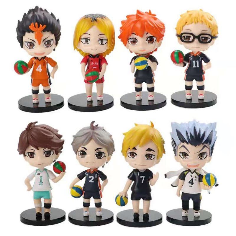 Figurines de dessin animé pour enfants lot de 8 pièces en PVC modèle Q