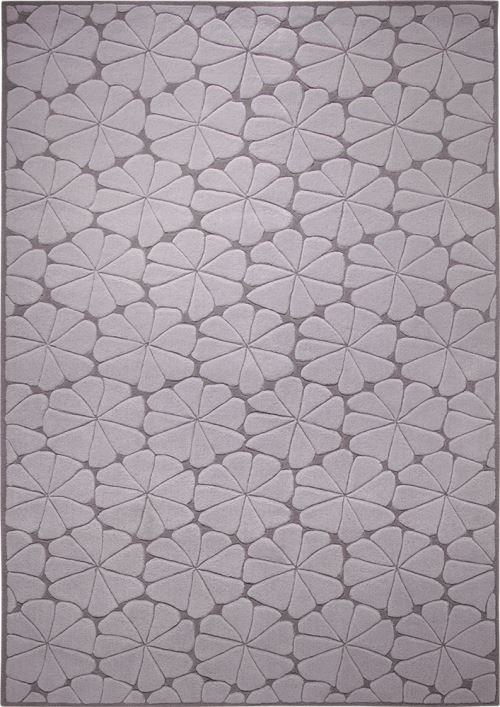 Tapis Esprit Urbania motif Floral Gris 70x140