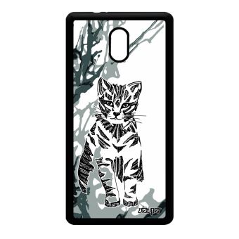 Coque Pour Nokia 3 Silicone Chat Dessin Chaton Noir Et Blanc Gris Made In France Etui Pour Telephone Mobile Achat Prix Fnac