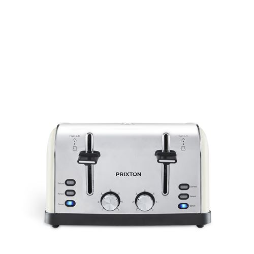 Prixton Bianca - Grille-pain - 4 tranche - 4 Emplacements 