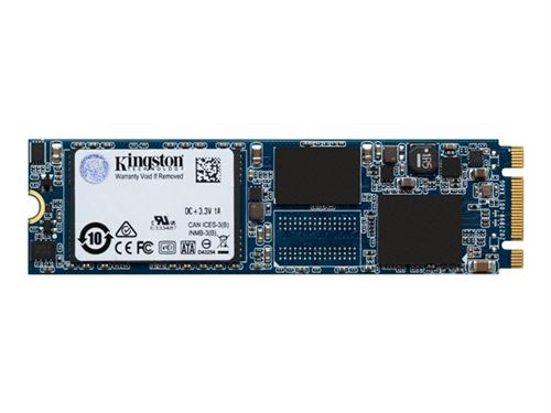 Kingston UV500 - SSD - chiffré - 120 Go - interne - M.2 2280 (recto-verso) - SATA 6Gb/s - AES 256 bits - Self-Encrypting Drive (SED), TCG Opal Encryption 2.0