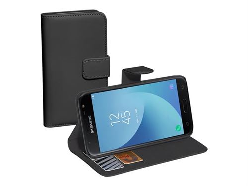 PEDEA Classic Book Style - Protection à rabat pour téléphone portable - noir - pour Samsung Galaxy J5 (2017)