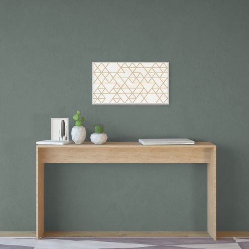 HOMEMANIA Table Console Stockholm pour Entrée, Salon - en Bois Naturel, 140 x 30 x 75 cm