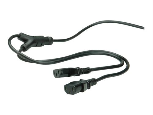 Secomp Noir Roline - Câble D'alimentation - Power Cee 7/7 (M) Pour Power Iec 60320 C13 - Ca 250 V - 10 A - 2 M - Europe - Image 1