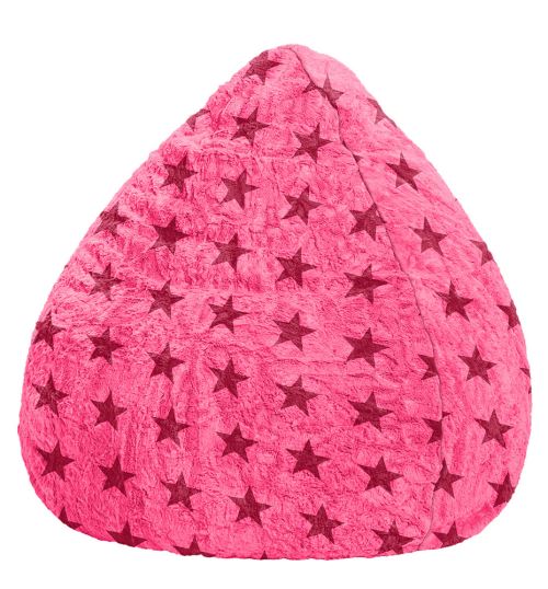 Pouf Fluffy Stars XL Rose